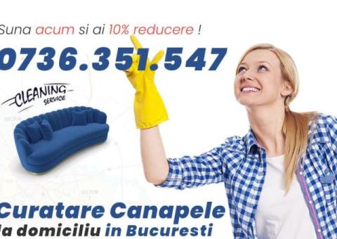 Curatare canapele Bucuresti. Curatare canapele la domiciliu